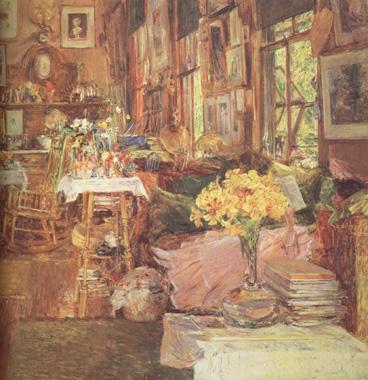 Childe Hassam The Room of Flowers (nn03) China oil painting art